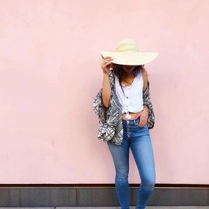 Hudson button fly skinny denim